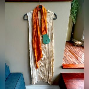 Zara long belted dress